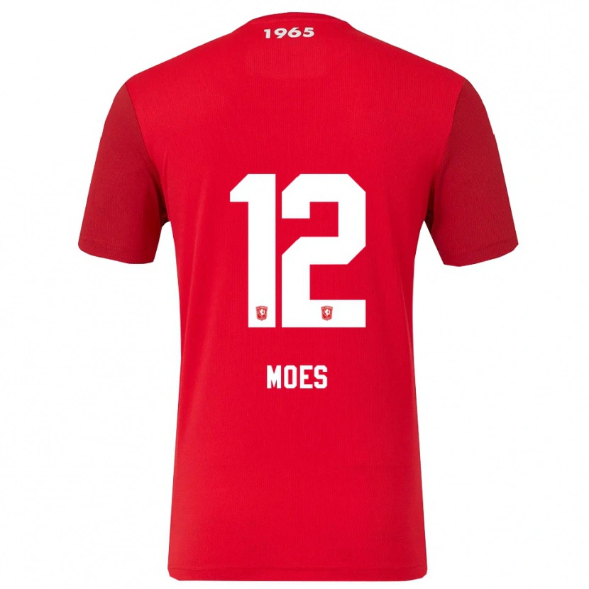 Danxen Dámské Lucas Moes #12 Červená Bílá Domů Hráčské Dresy 2025/26 Dres