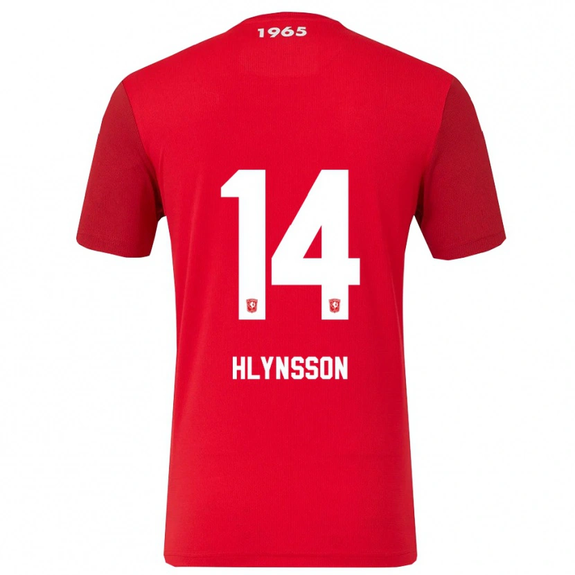 Danxen Dámské Kristian Hlynsson #14 Červená Bílá Domů Hráčské Dresy 2025/26 Dres
