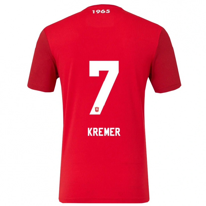 Danxen Dámské Joop Kremer #7 Červená Bílá Domů Hráčské Dresy 2025/26 Dres