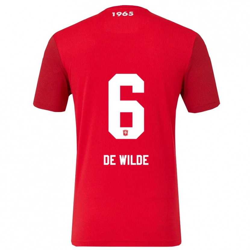 Danxen Dámské Morris De Wilde #6 Červená Bílá Domů Hráčské Dresy 2025/26 Dres
