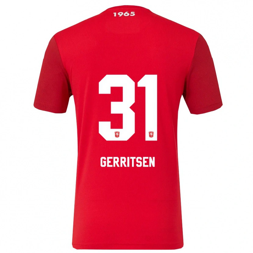 Danxen Dámské Yannick Gerritsen #31 Červená Bílá Domů Hráčské Dresy 2025/26 Dres