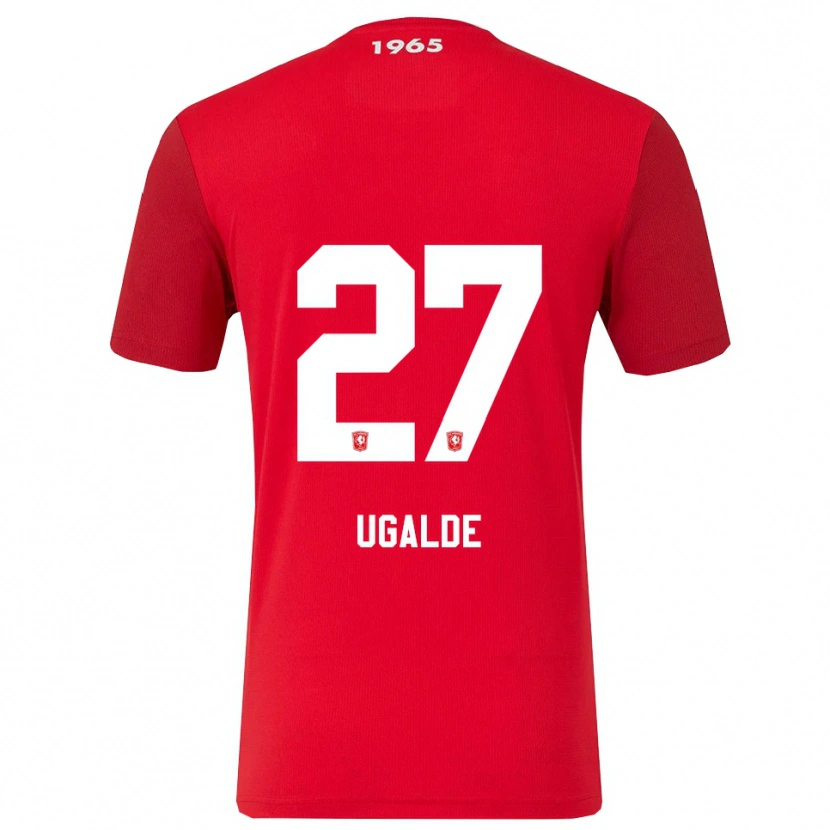 Danxen Dámské Manfred Ugalde #27 Červená Bílá Domů Hráčské Dresy 2025/26 Dres