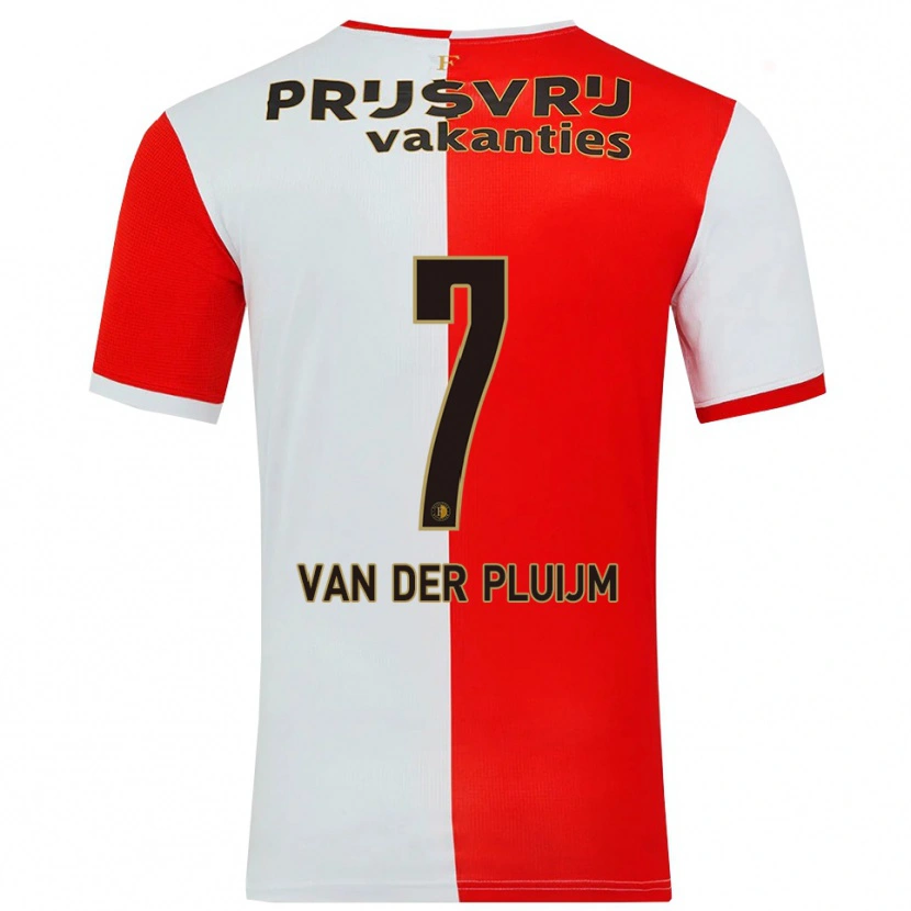 Danxen Dámské Marvin Van Der Pluijm #7 Červená Bílá Domů Hráčské Dresy 2025/26 Dres