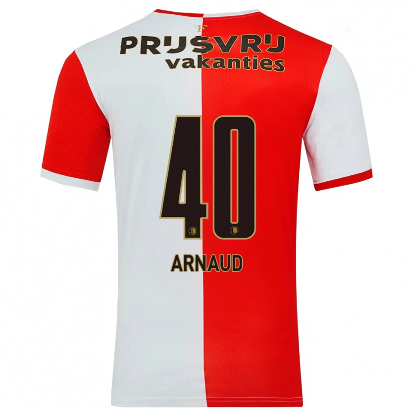 Danxen Dámské Lugene Arnaud #40 Červená Bílá Domů Hráčské Dresy 2025/26 Dres