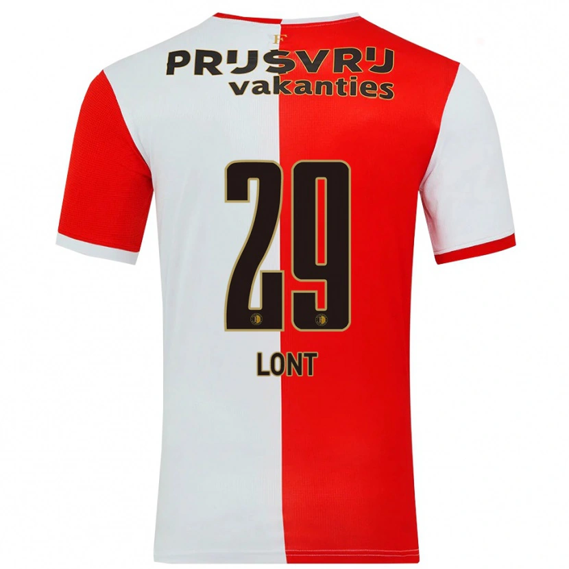 Danxen Dámské Dechamaily Lont #29 Červená Bílá Domů Hráčské Dresy 2025/26 Dres
