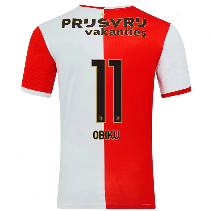 Danxen Dámské Junior Obiku #11 Červená Bílá Domů Hráčské Dresy 2025/26 Dres