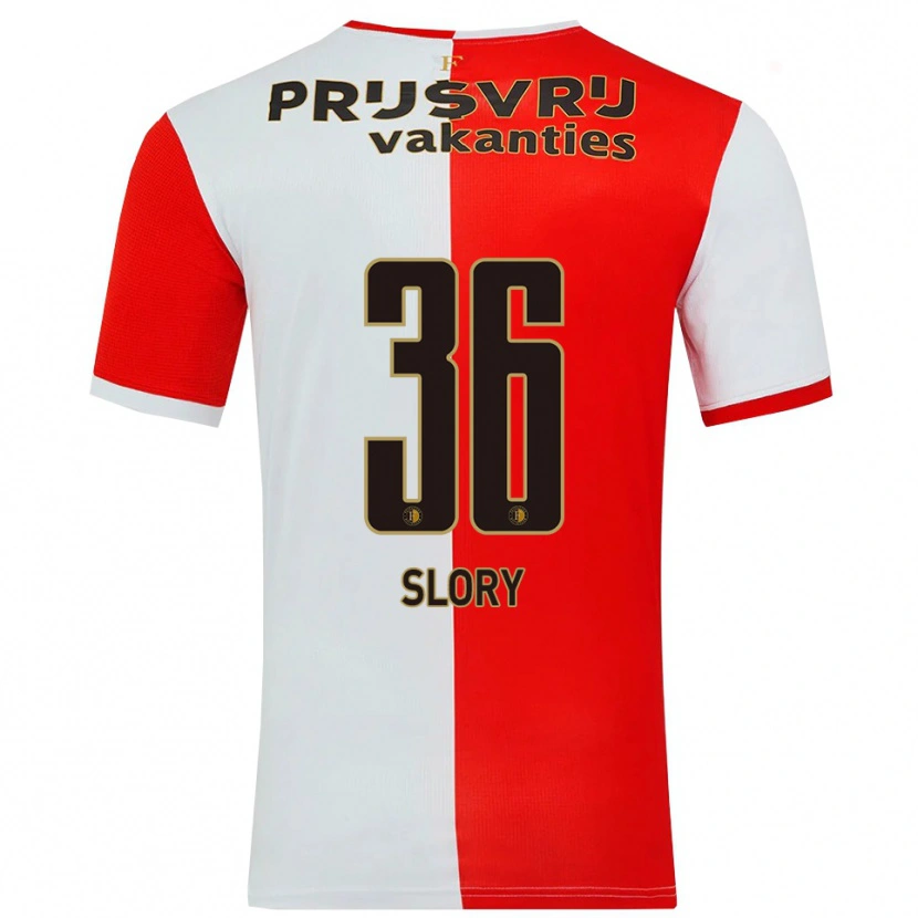 Danxen Dámské Jaden Slory #36 Červená Bílá Domů Hráčské Dresy 2025/26 Dres