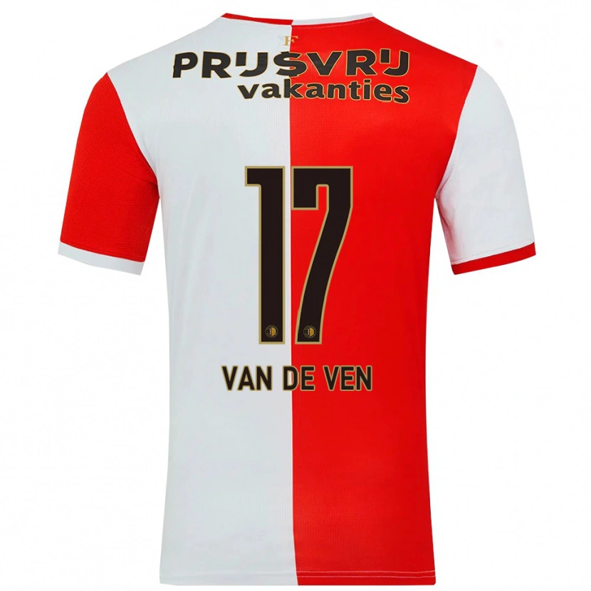 Danxen Dámské Zoi Van De Ven #17 Červená Bílá Domů Hráčské Dresy 2025/26 Dres