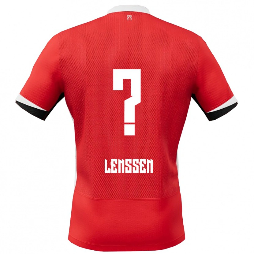 Danxen Dámské Lev Lenssen #0 Červená Bílá Domů Hráčské Dresy 2025/26 Dres