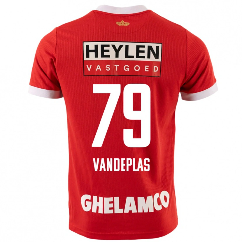 Danxen Dámské Gerard Vandeplas #79 Červená Bílá Domů Hráčské Dresy 2025/26 Dres