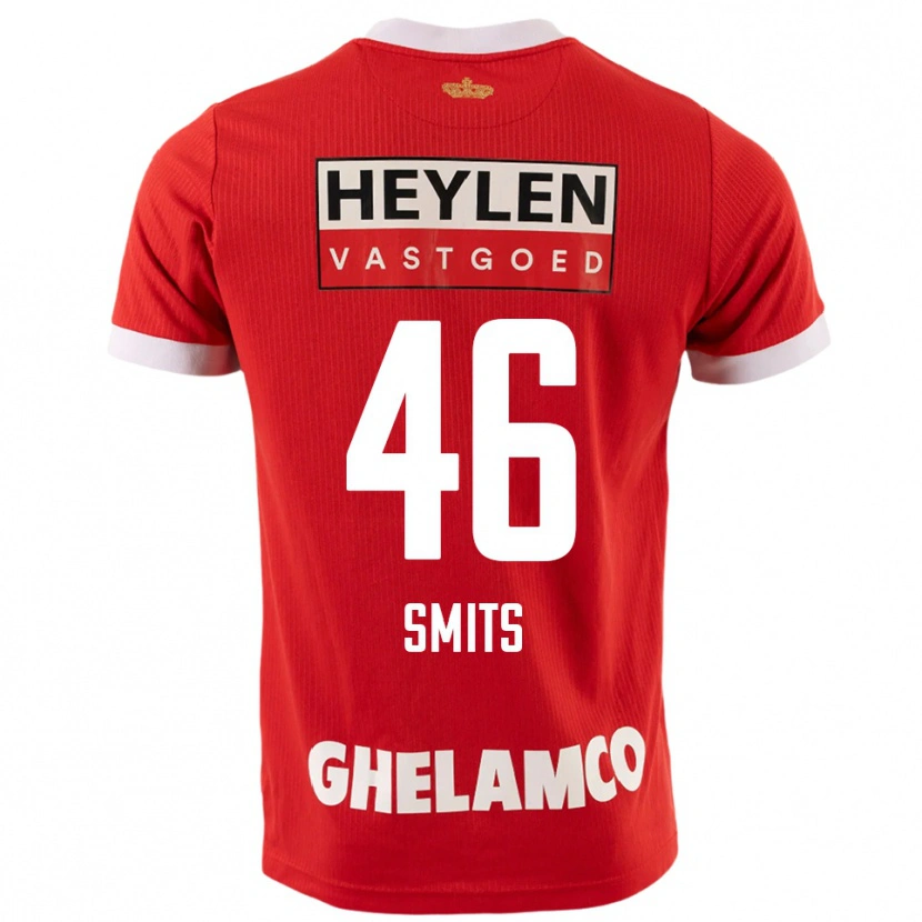Danxen Dámské Milan Smits #46 Červená Bílá Domů Hráčské Dresy 2025/26 Dres