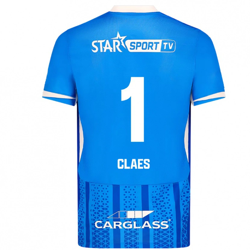 Danxen Dámské Mirthe Claes #1 Modrá Bílá Domů Hráčské Dresy 2025/26 Dres