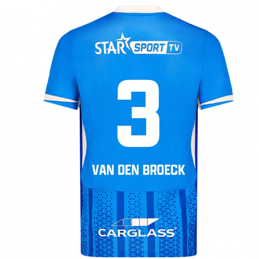 Danxen Dámské Kobe Van Den Broeck #3 Modrá Bílá Domů Hráčské Dresy 2025/26 Dres