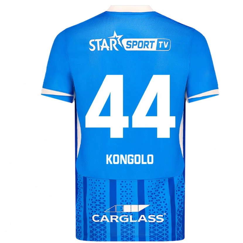 Danxen Dámské Josué Kongolo #44 Modrá Bílá Domů Hráčské Dresy 2025/26 Dres