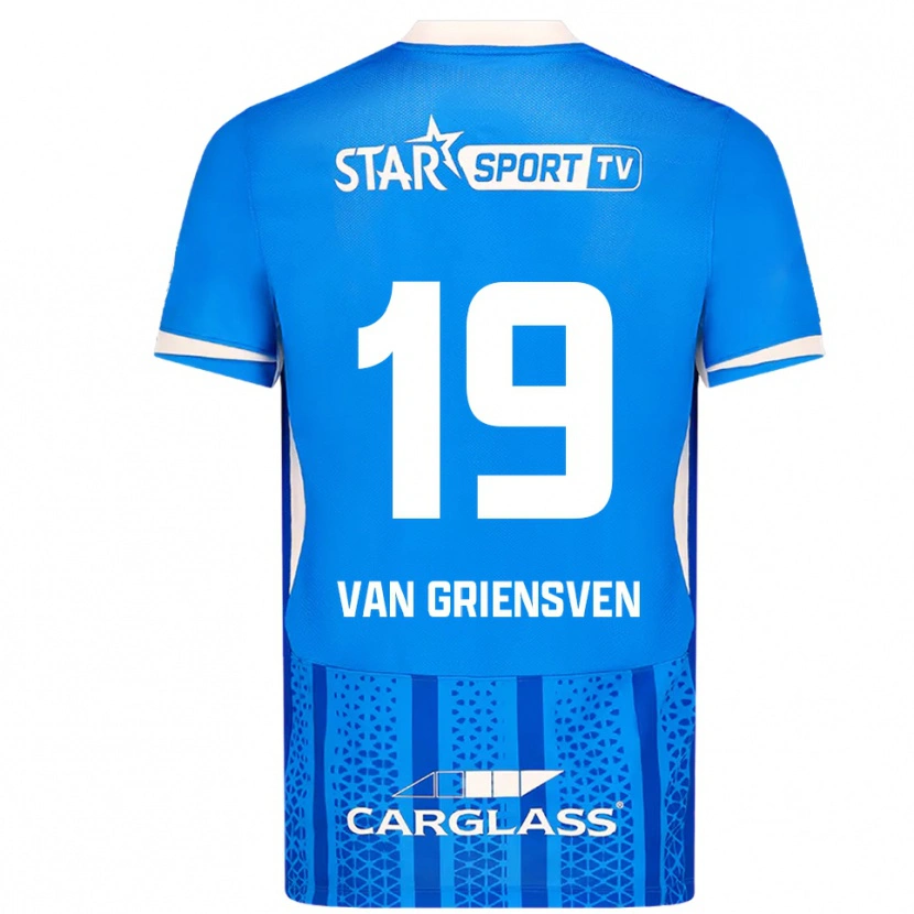 Danxen Dámské Evy Van Griensven #19 Modrá Bílá Domů Hráčské Dresy 2025/26 Dres