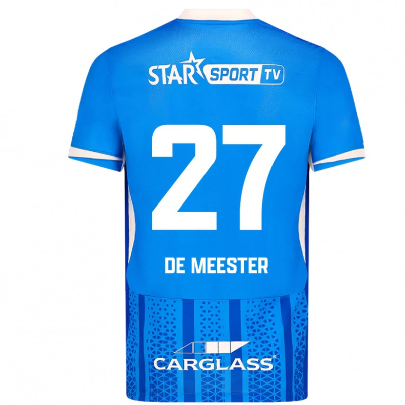Danxen Dámské Joyce De Meester #27 Modrá Bílá Domů Hráčské Dresy 2025/26 Dres