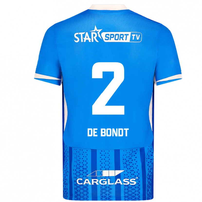 Danxen Dámské Marith De Bondt #2 Modrá Bílá Domů Hráčské Dresy 2025/26 Dres