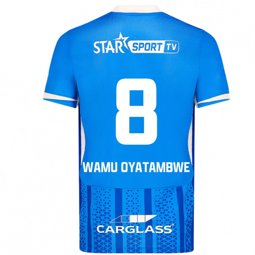 Danxen Dámské Matthias Wamu Oyatambwe #8 Modrá Bílá Domů Hráčské Dresy 2025/26 Dres