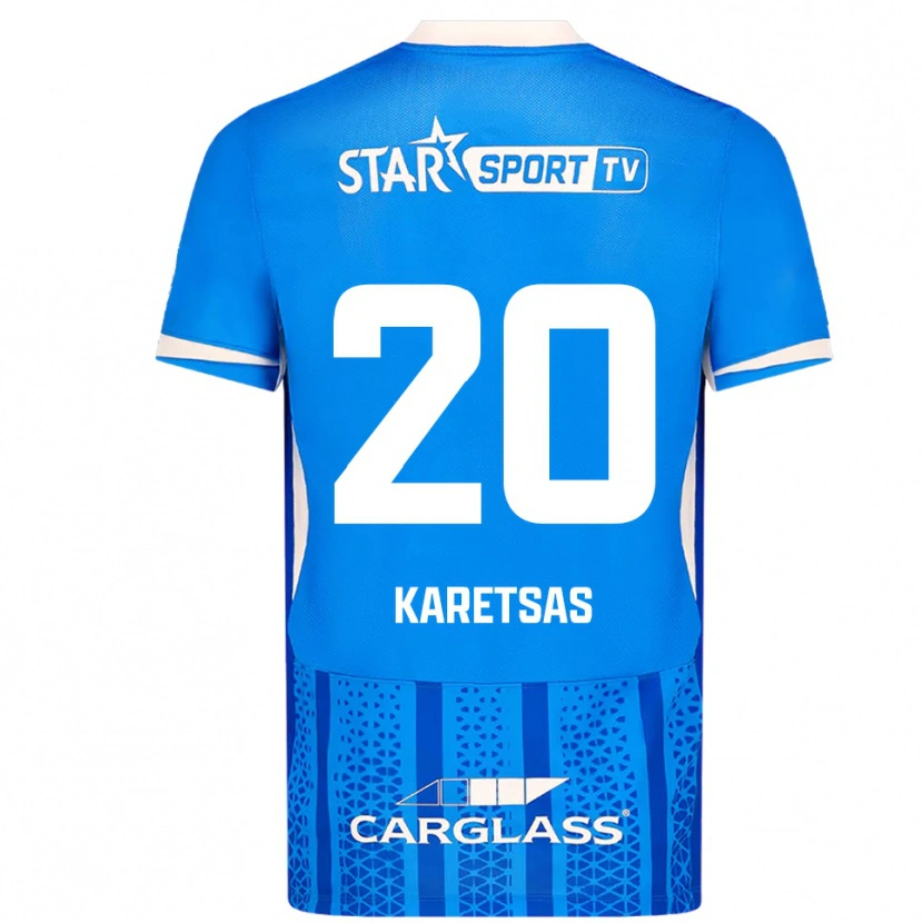 Danxen Dámské Konstantinos Karetsas #20 Modrá Bílá Domů Hráčské Dresy 2025/26 Dres
