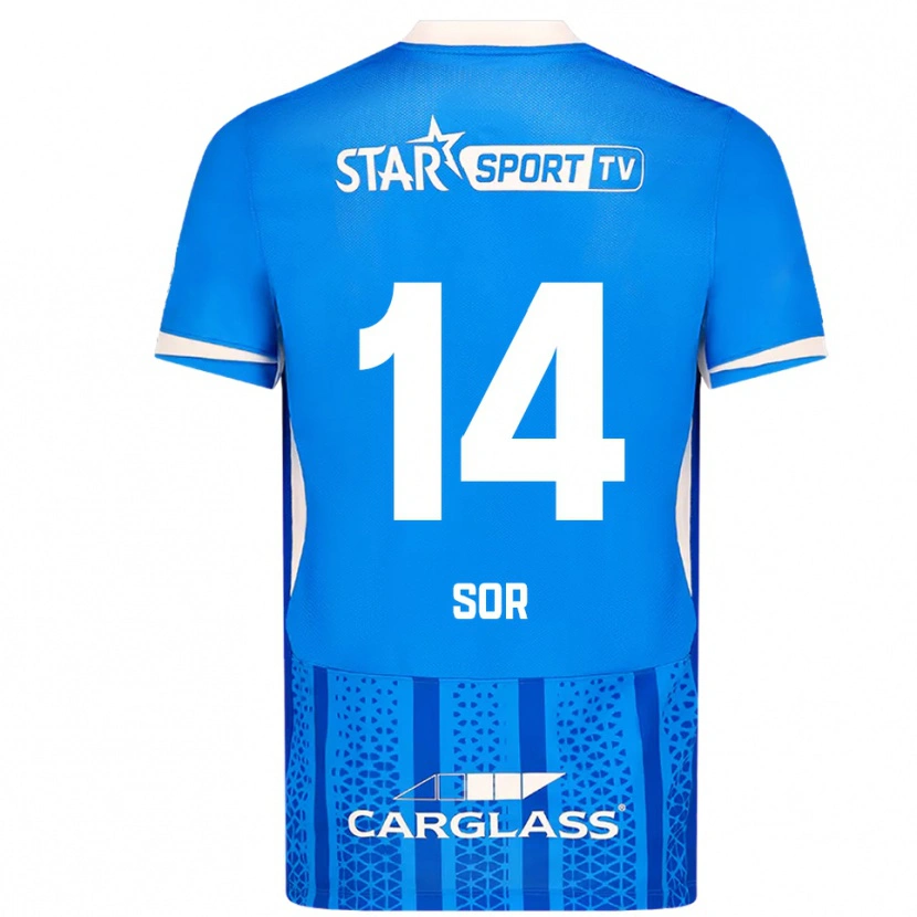 Danxen Dámské Yira Sor #14 Modrá Bílá Domů Hráčské Dresy 2025/26 Dres
