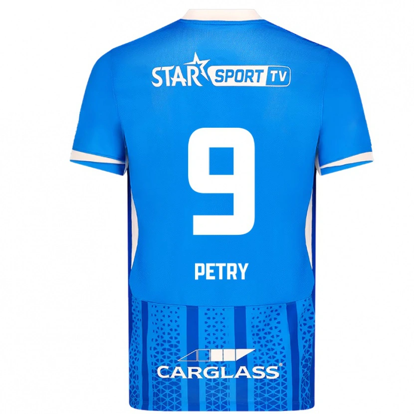 Danxen Dámské Lisa Petry #9 Modrá Bílá Domů Hráčské Dresy 2025/26 Dres