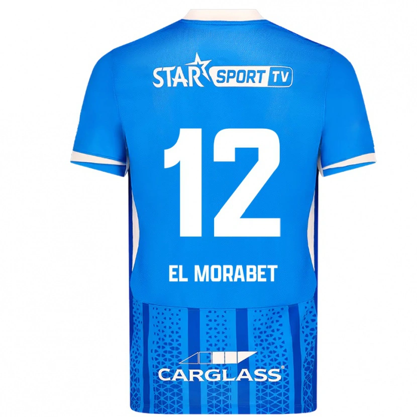Danxen Dámské Sami El Morabet #12 Modrá Bílá Domů Hráčské Dresy 2025/26 Dres