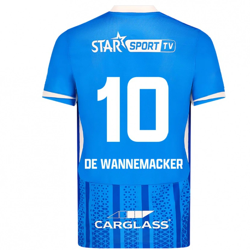Danxen Dámské August De Wannemacker #10 Modrá Bílá Domů Hráčské Dresy 2025/26 Dres