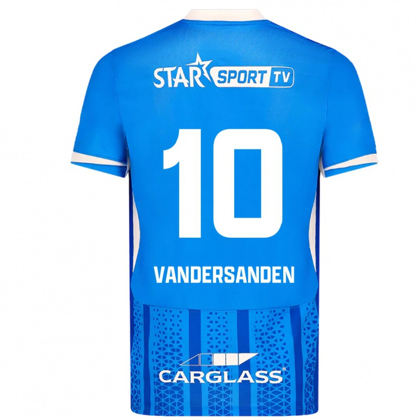 Danxen Dámské Sien Vandersanden #10 Modrá Bílá Domů Hráčské Dresy 2025/26 Dres