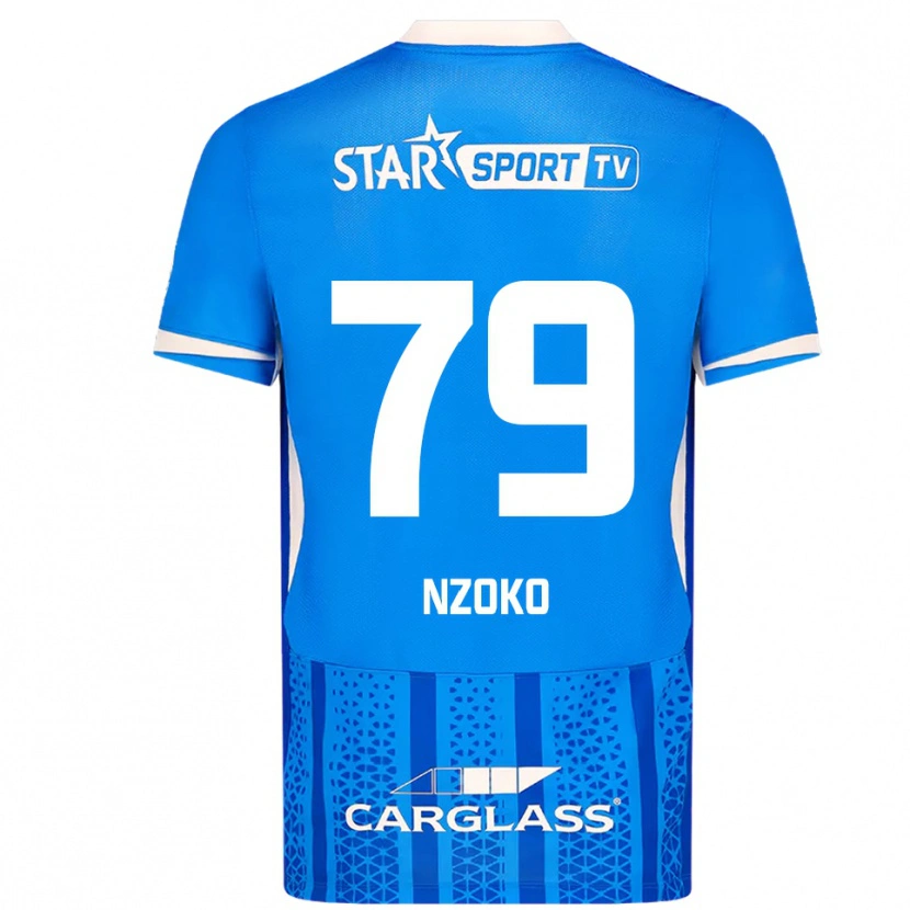 Danxen Dámské Djoully Nzoko #79 Modrá Bílá Domů Hráčské Dresy 2025/26 Dres