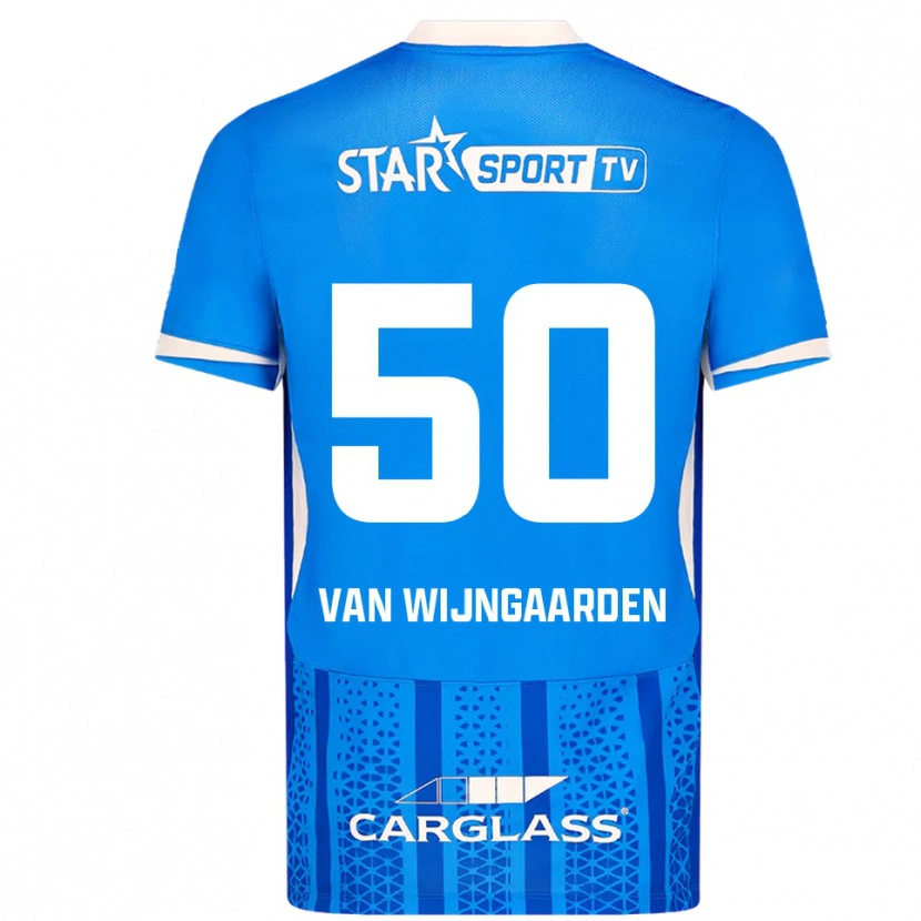 Danxen Dámské Maren Van Wijngaarden #50 Modrá Bílá Domů Hráčské Dresy 2025/26 Dres