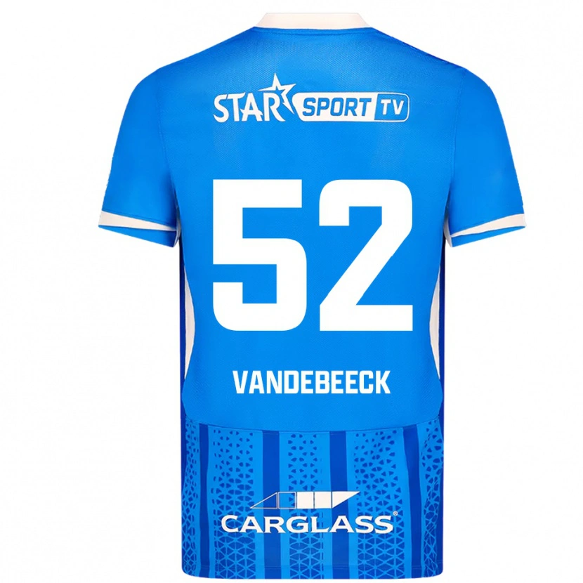Danxen Dámské Emmely Vandebeeck #52 Modrá Bílá Domů Hráčské Dresy 2025/26 Dres