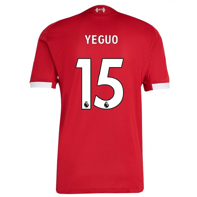 Danxen Dámské Aiden Yeguo #15 Červená Bílá Domů Hráčské Dresy 2025/26 Dres