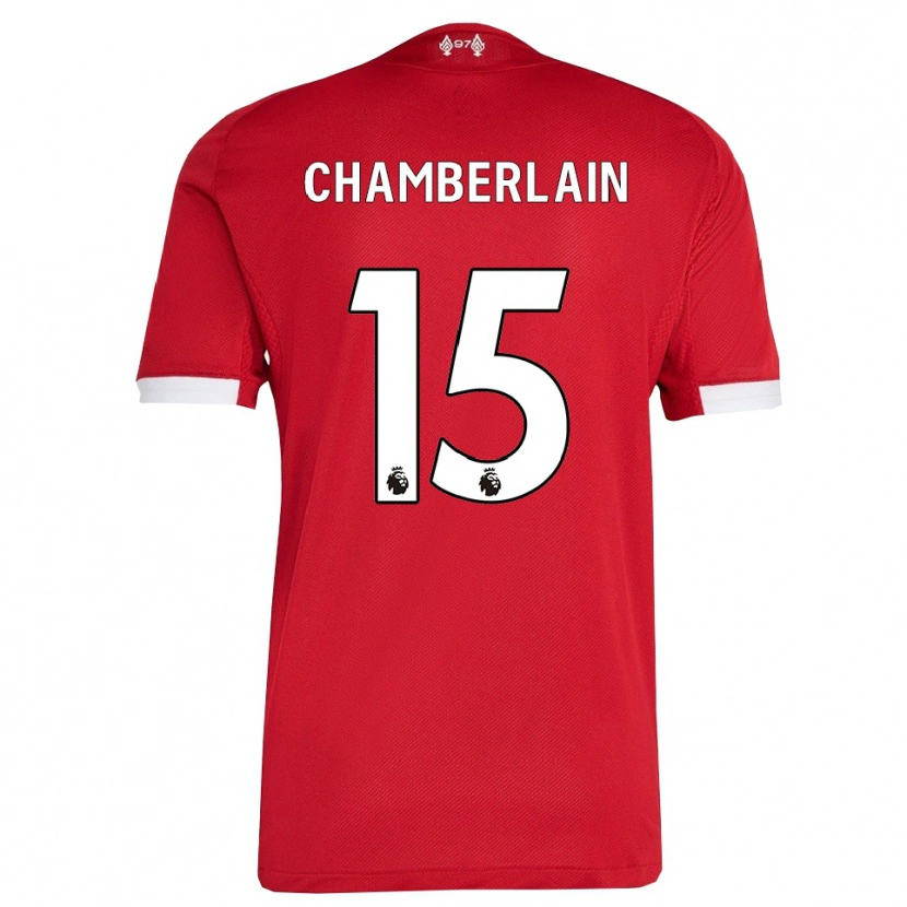 Danxen Dámské Alex Oxlade Chamberlain #15 Červená Bílá Domů Hráčské Dresy 2025/26 Dres