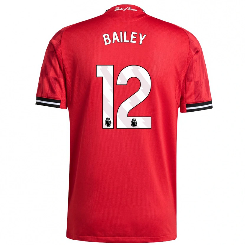 Danxen Dámské James Bailey #12 Červená Černá Bílá Domů Hráčské Dresy 2025/26 Dres