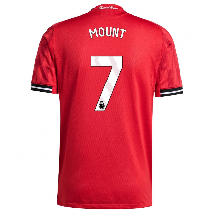 Danxen Dámské Mason Mount #7 Červená Černá Bílá Domů Hráčské Dresy 2025/26 Dres