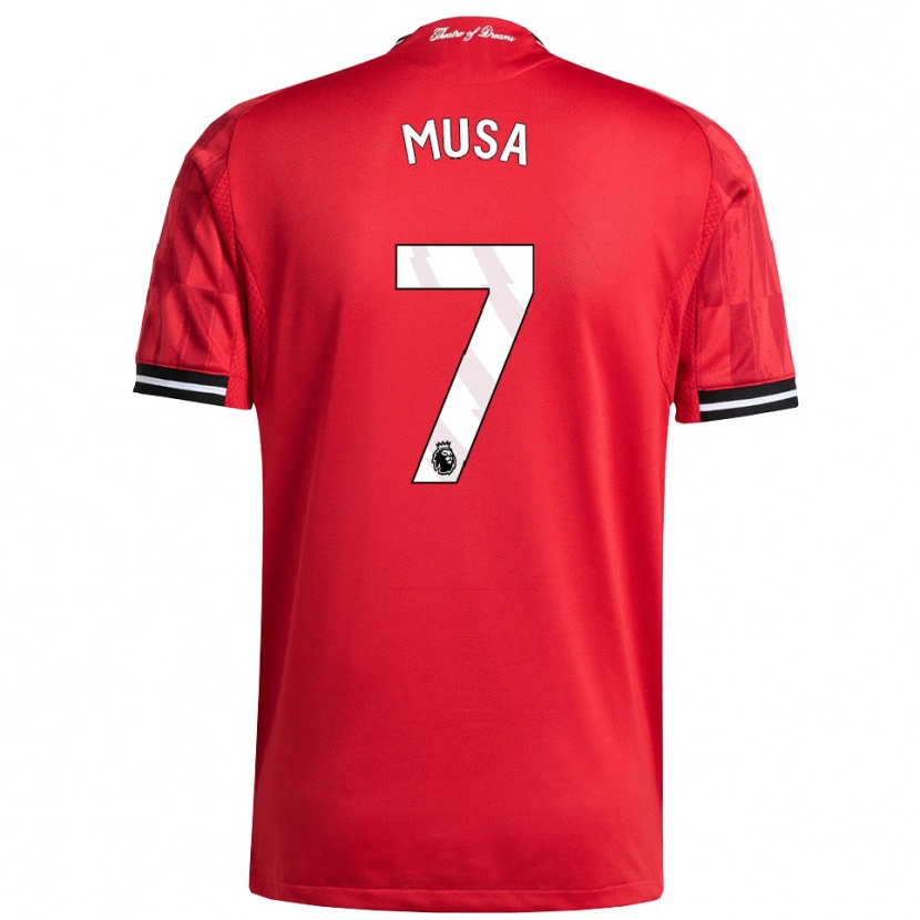 Danxen Dámské Victor Musa #7 Červená Černá Bílá Domů Hráčské Dresy 2025/26 Dres