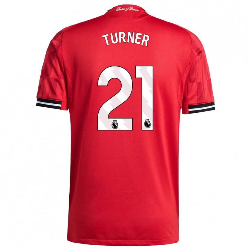 Danxen Dámské Millie Turner #21 Červená Černá Bílá Domů Hráčské Dresy 2025/26 Dres