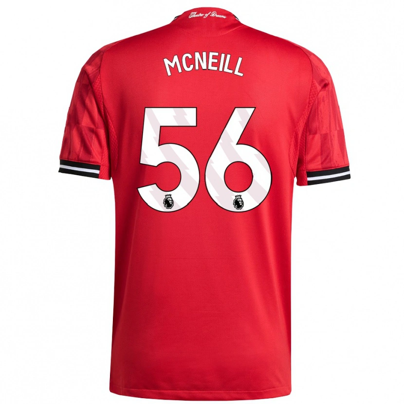 Danxen Dámské Charlie Mcneill #56 Červená Černá Bílá Domů Hráčské Dresy 2025/26 Dres