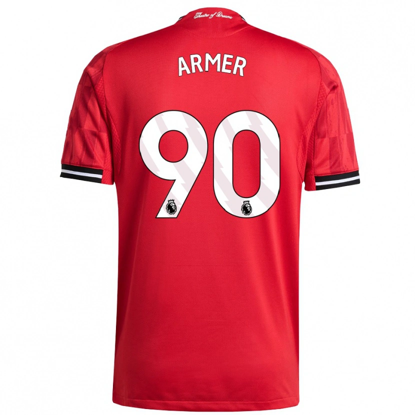 Danxen Dámské Daniel Armer #90 Červená Černá Bílá Domů Hráčské Dresy 2025/26 Dres