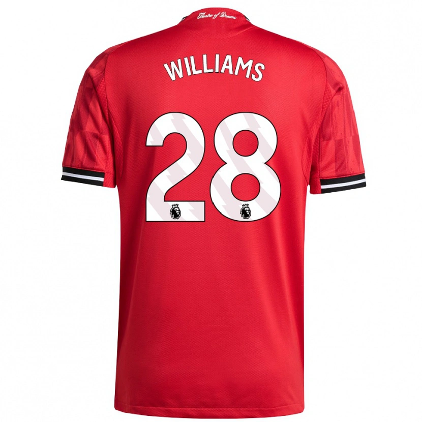 Danxen Dámské Rachel Williams #28 Červená Černá Bílá Domů Hráčské Dresy 2025/26 Dres