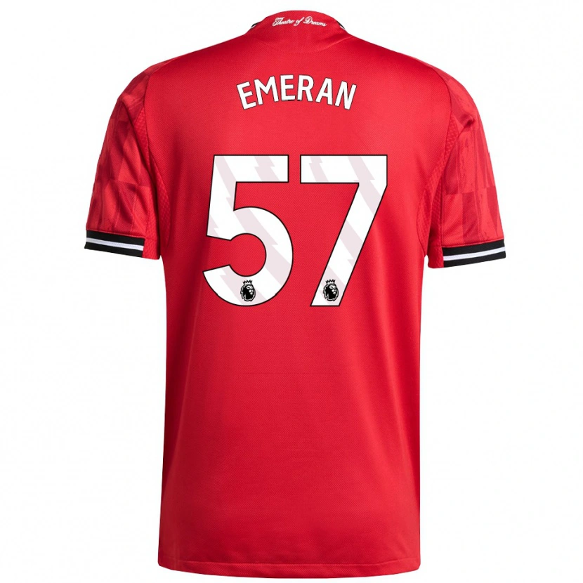 Danxen Dámské Noam Emeran #57 Červená Černá Bílá Domů Hráčské Dresy 2025/26 Dres