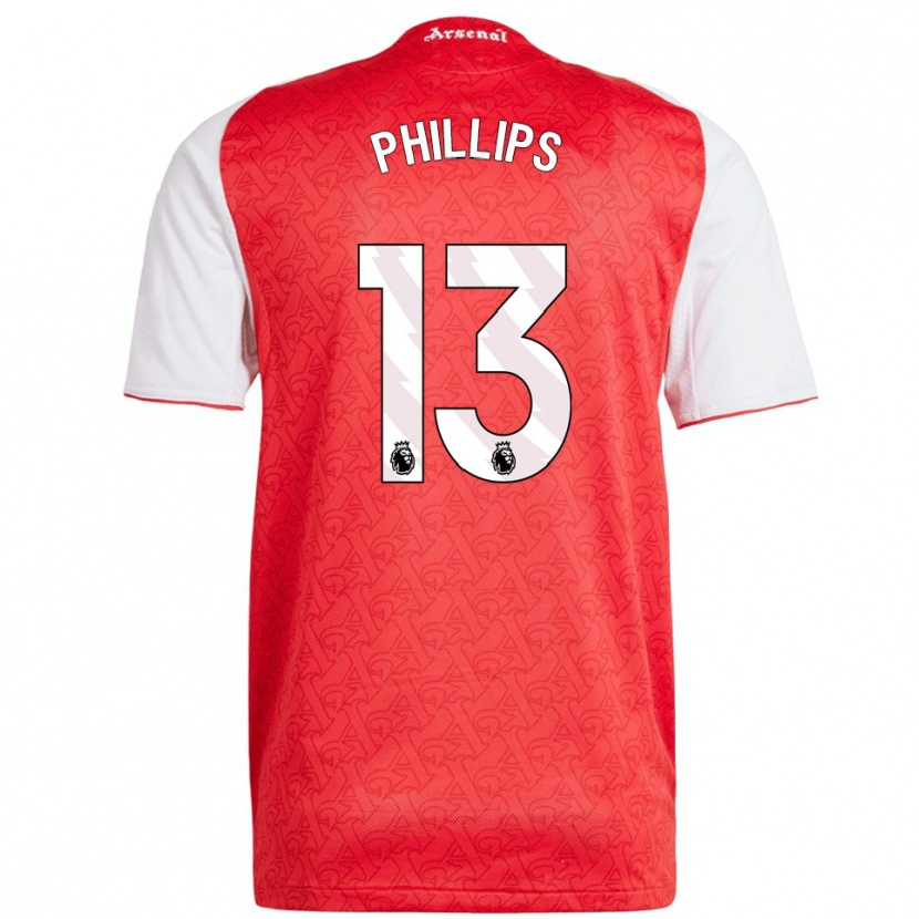 Danxen Dámské Charlie Phillips #13 Červená Bílá Domů Hráčské Dresy 2025/26 Dres