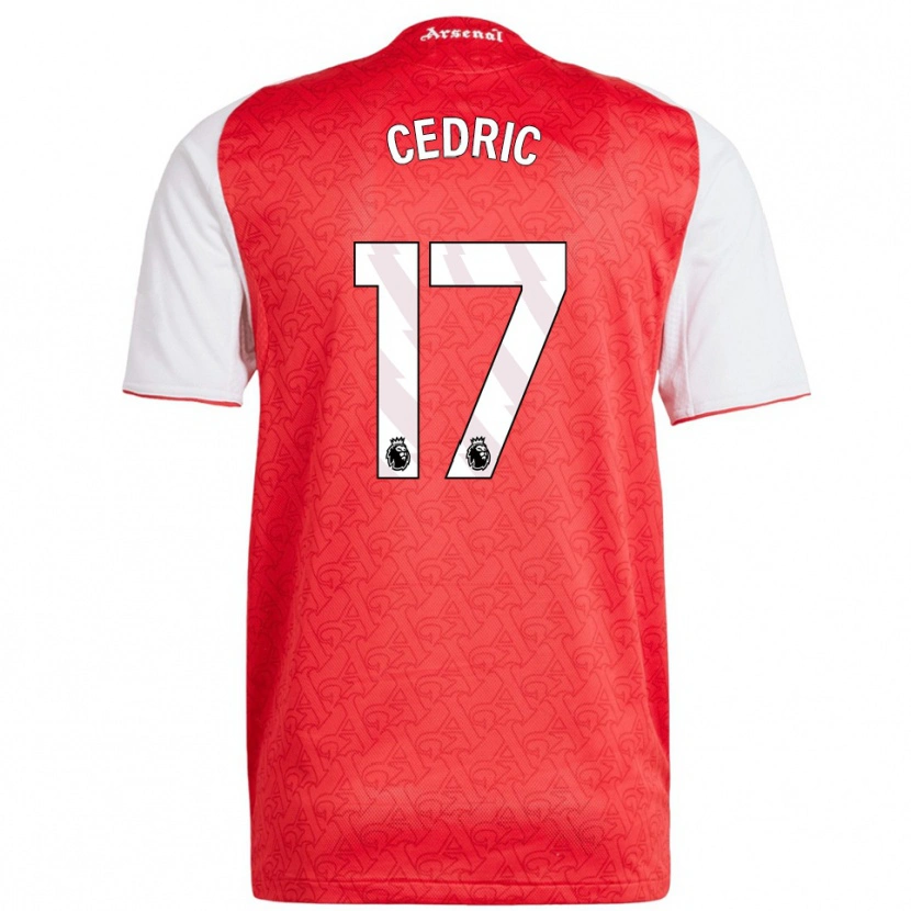 Danxen Dámské Cedric Soares #17 Červená Bílá Domů Hráčské Dresy 2025/26 Dres