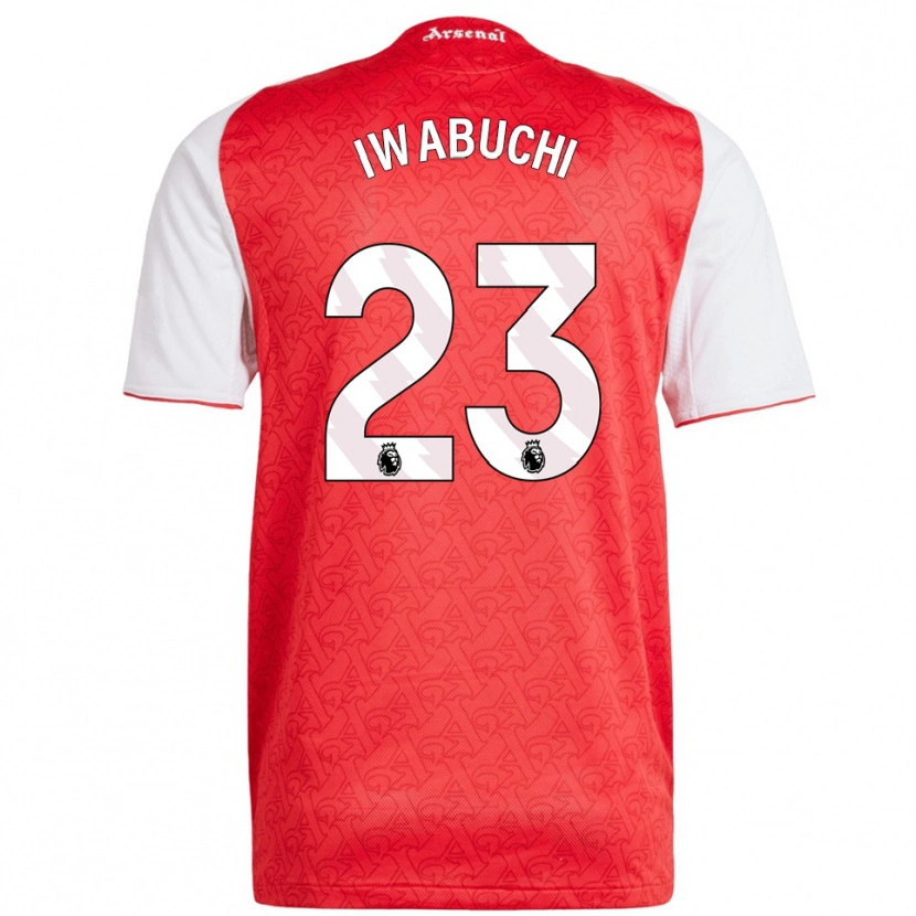 Danxen Dámské Mana Iwabuchi #23 Červená Bílá Domů Hráčské Dresy 2025/26 Dres