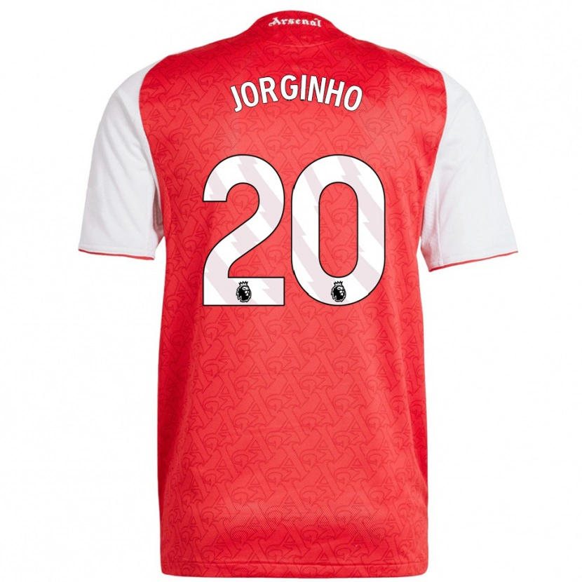 Danxen Dámské Jorginho #20 Červená Bílá Domů Hráčské Dresy 2025/26 Dres