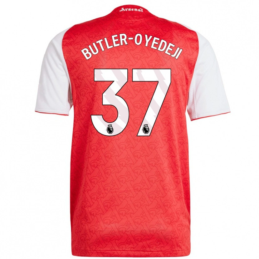 Danxen Dámské Nathan Butler-Oyedeji #37 Červená Bílá Domů Hráčské Dresy 2025/26 Dres