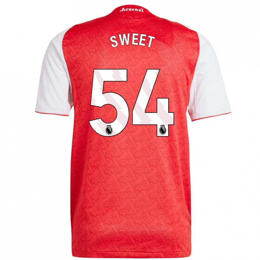 Danxen Dámské William Sweet #54 Červená Bílá Domů Hráčské Dresy 2025/26 Dres