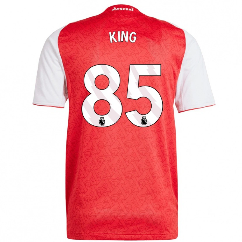 Danxen Dámské Josiah King #85 Červená Bílá Domů Hráčské Dresy 2025/26 Dres