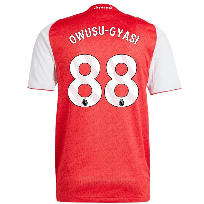Danxen Dámské Abraham Owusu-Gyasi #88 Červená Bílá Domů Hráčské Dresy 2025/26 Dres