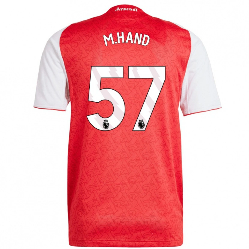 Danxen Dámské Ismail Oulad M'hand #57 Červená Bílá Domů Hráčské Dresy 2025/26 Dres